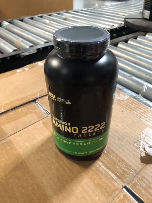 Photo 1 of (EX11/23) Optimum Nutrition Superior Amino 2222 Tablets, 320 Count
