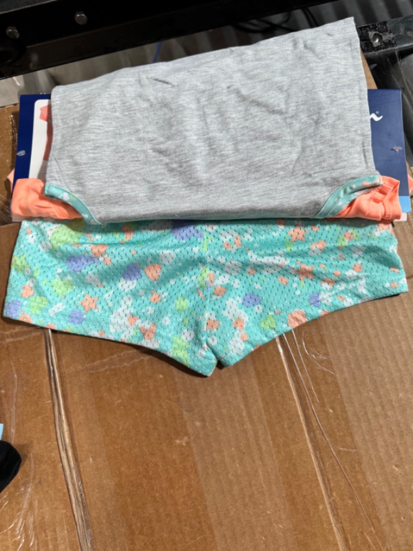 Photo 1 of Champion Girl S 3 Piece Polyester Tee Cotton Tank & Short Set (Macaron Coral/Oxford Heather/Aruba Blue 4T)