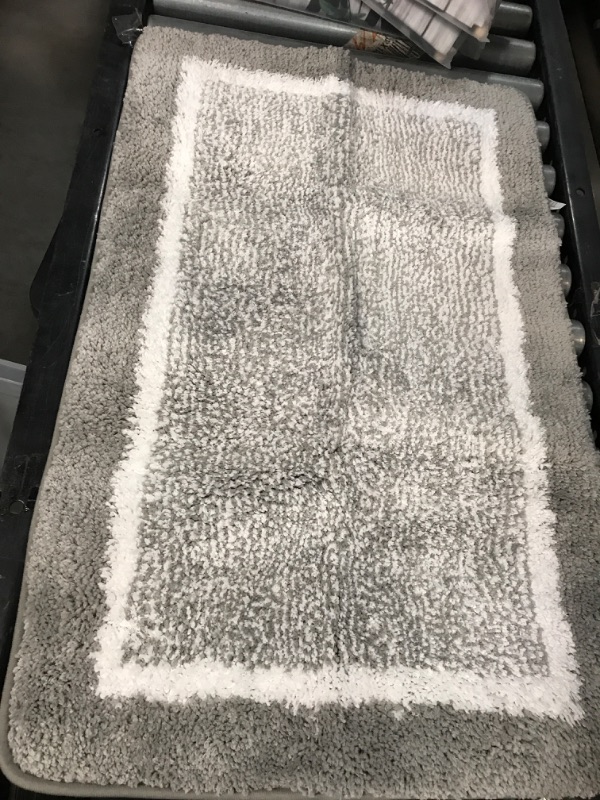 Photo 2 of **NEW, OPENED FOR INSPECTION**
SUYAOVO Luxury Dark Grey Bathroom Rug Mat, Dark Grey 20''X32