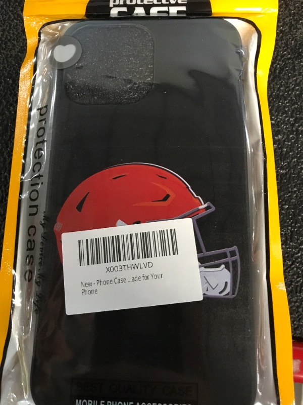 Photo 2 of **NEW, OPENED FOR INSPECTION**
Phone Case with Football Elements Compatible with iPhone 13 Pro Max Case, 