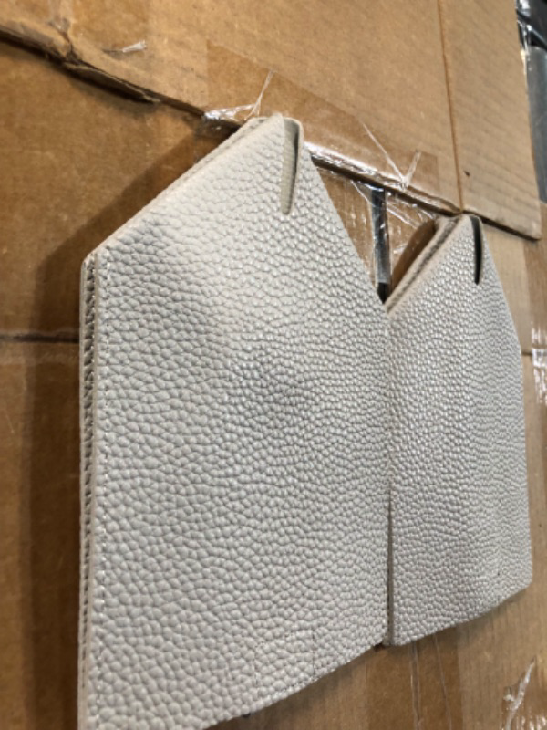 Photo 1 of **NEW, OPENED FOR INSPECTION**
Tissue Box Cover, WONGYEE Modern Square Tissue Box Organizer,2 Pack PU Leather Tissue Box Holder- 5X5X5'' | Pastel Grey