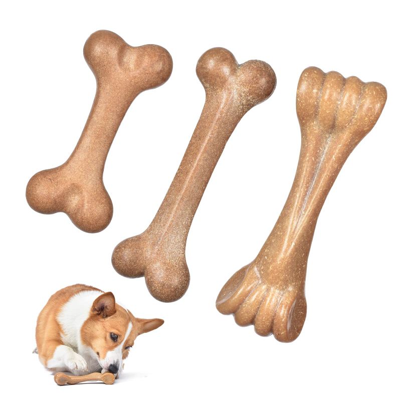 Photo 1 of **NEW, OPENED FOR INSPECTION**
Puppy Chew Toys Indestructible Bones - S-Wood-3-SET- PACK OF 2 