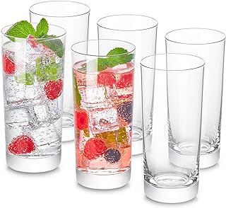 Photo 1 of **NEW, OPENED FOR INSPECTION**
GRANDARTIC Crystal Drinking Glasses, 15.5oz/460ML Crystal Highball Glasses Set of 6