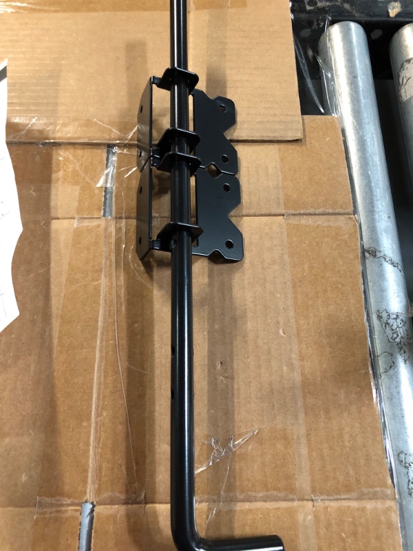 Photo 3 of **NEW, OPENED FOR INSPECTION**
HILLMASTER Upgrade 18" Heavy Duty Cane Bolt Gate Drop Rod, Black Finish 1Pack 