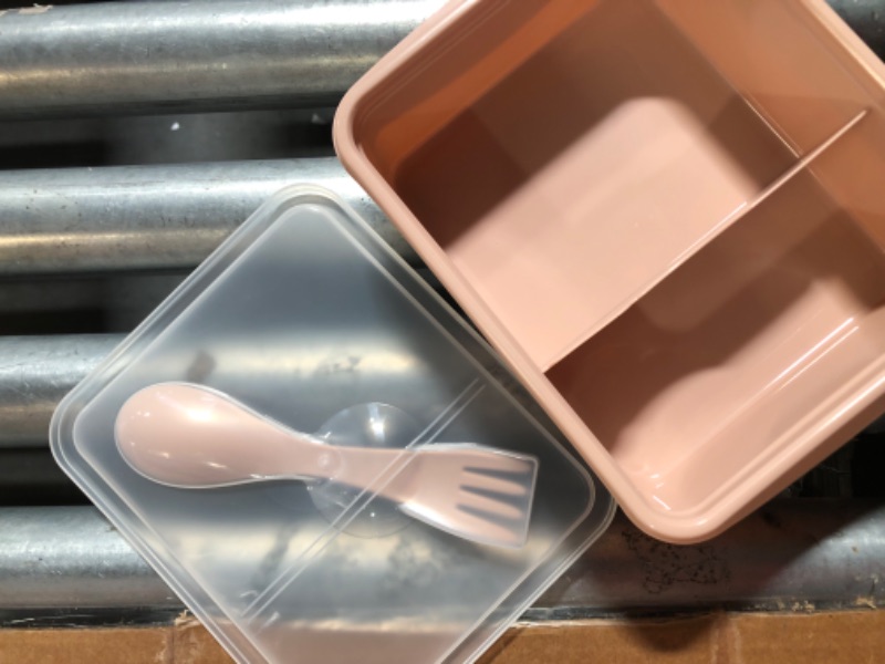 Photo 4 of **NEW OPEN FOR INSPECTION**
Bento Box with Utensil BPA Free (pink)- pack of 3