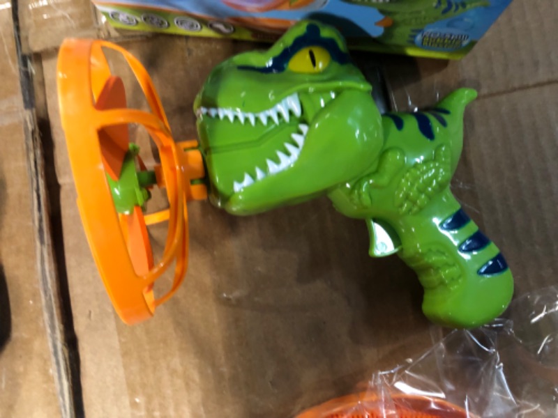 Photo 2 of **NEW, OPENED FOR INSPECTION**
Lehoo Castle Bubble Gun -Dinosaur -Green- PACK OF 2 