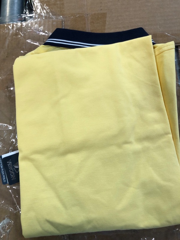 Photo 3 of **NEW, OPENED FOR INSPECTION**
VEBOON Polo Shirts Short Sleeve - LARGE  Yellow Multi