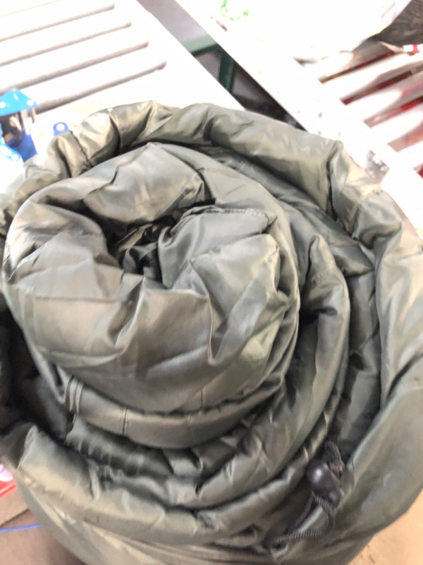 Photo 3 of * used item * no packaging *
Amazon Basics 3-Season 20 Degree F Mummy Sleeping Bag for Camping and Hiking, Olive Green