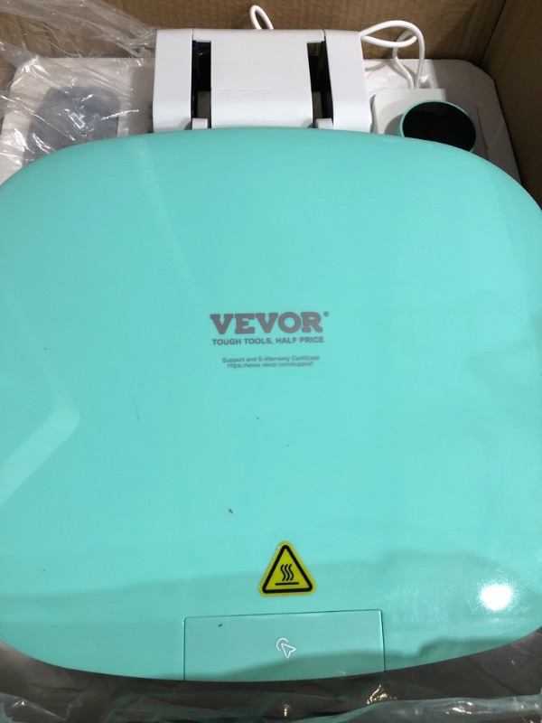 Photo 1 of VEVOR Heat Press Machine 15 x 15 Inch 8 in 1 Heat Press 800W Sublimation Machine 360° Rotation Swing Away 8 in 1 Shirt Printing Machine Dual-Tube Heating for DIY T-Shirts Cap & Mugs Blue