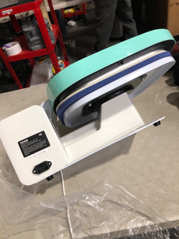 Photo 1 of VEVOR Heat Press Machine 15 x 15 Inch 8 in 1 Heat Press 800W Sublimation Machine 360° Rotation Swing Away 8 in 1 Shirt Printing Machine Dual-Tube Heating for DIY T-Shirts Cap & Mugs Blue