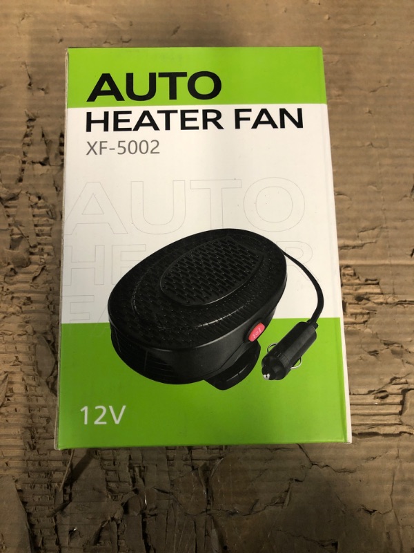 Photo 1 of Auto Heater Model:Fan XF-D5002 12V BLACK (~NEW~) Car Plug In