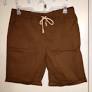 Photo 1 of Amazon Essentials Men's Brown Linen Casual Classic Fit Shorts - L (34"-36")
