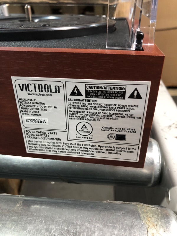 Photo 1 of Victrola Eastwood Bluetooth Record Player Espresso
