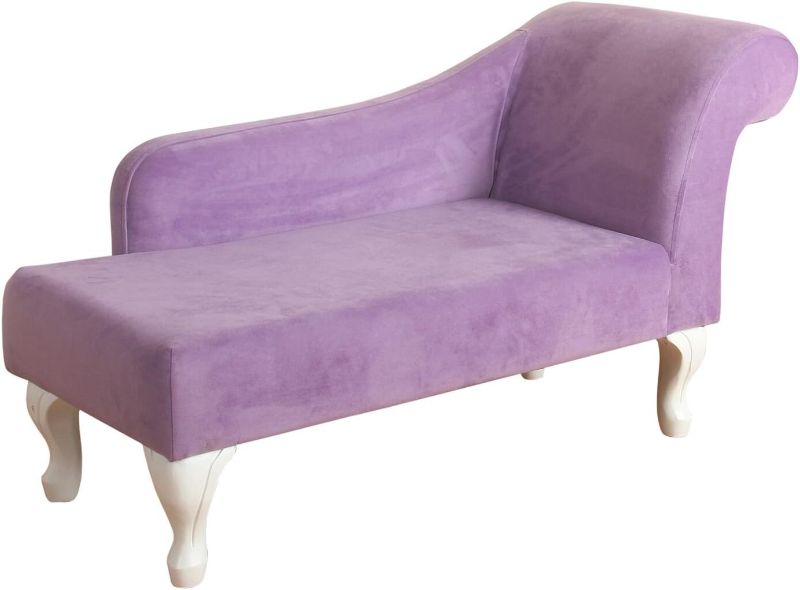 Photo 1 of ***HARDWARE MISSING***
HomePop Diva Juvenile Chaise Lounge, Purple Velvet