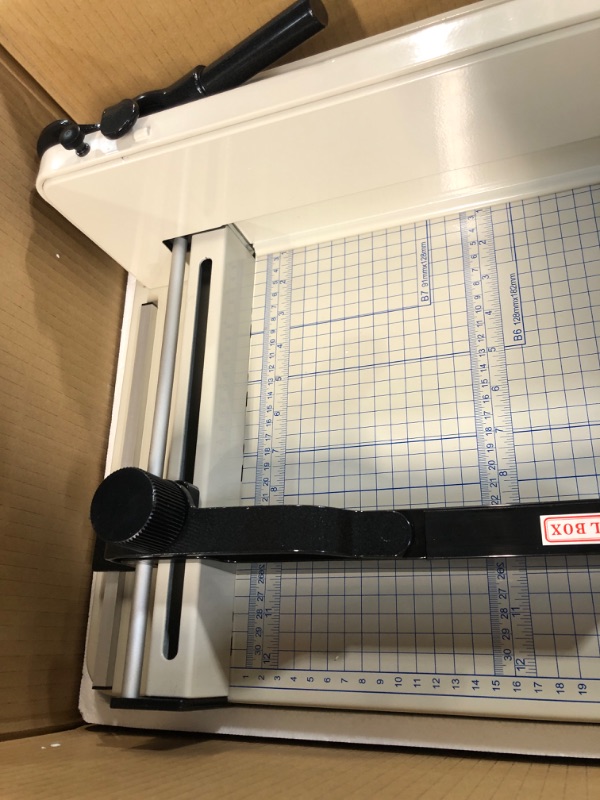 Photo 3 of Heavy Duty Paper Cutter, 12" Guillotine Paper Cutter