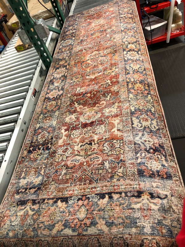 Photo 2 of (USED/See Notes) Loloi II Layla Spice / Marine 2'-6" x 7'-6" Runner Rug