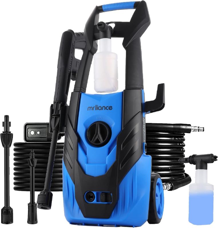 Photo 1 of (Stock photo for reference only) mrliance Pressure washer, Blue/Orange