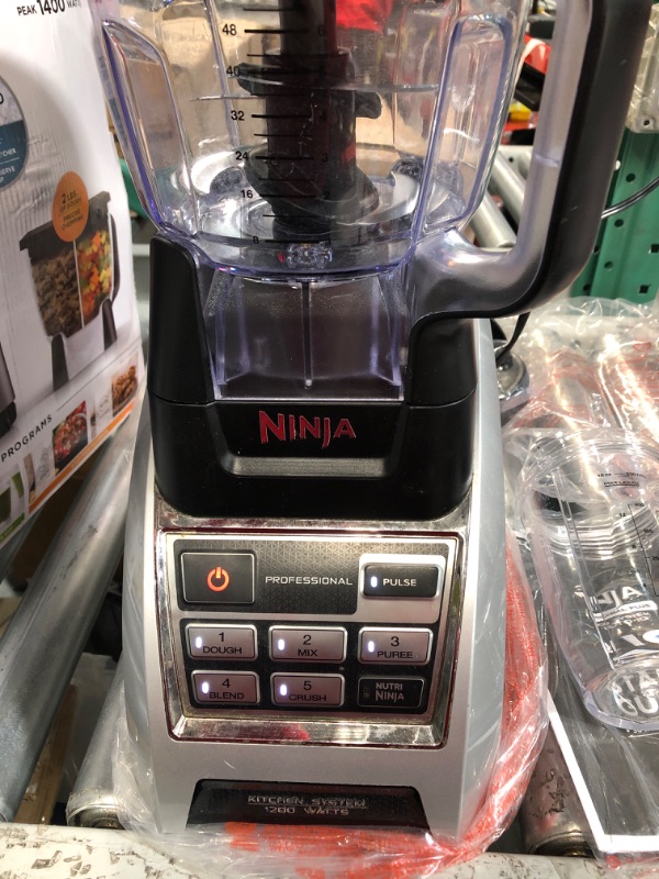 Photo 2 of (USED/See Notes) Ninja Professional Plus Kitchen System, 72-oz.* Blender Pitcher, 64-oz. Processor Bowl, (1) 24-oz. single serve cup (1) 16-oz. single serve cup.