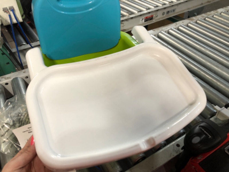 Photo 3 of (USED) Fisher-Price Portable Toddler Booster Seat, with Dishwasher Safe Tray, Blue/Green