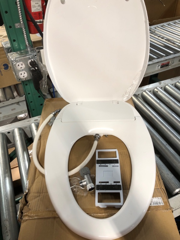 Photo 2 of (USED) Non-Electric Bidet Toilet Seat - Elongated, White