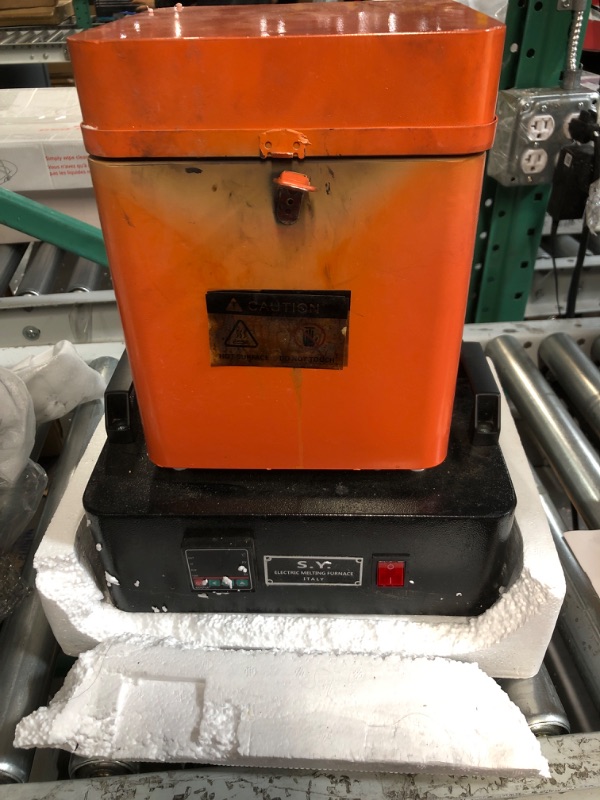 Photo 2 of (USED) Gold Melting Furnace Set, Digital Melting Furnace with Temperature Control and 2 Crucibles, 110V Smelting for Gold Silver Aluminum and Copper

