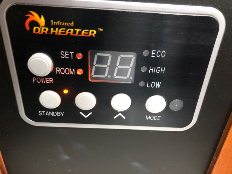 Photo 7 of (USED) Dr Infrared Heater Portable Space Heater, 1500-Watt, Cherry