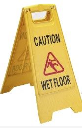 Photo 1 of Caution Wet Floor Sign – A-Frame Warning Sign, 24 Inches Tall – Opens 12 Inches