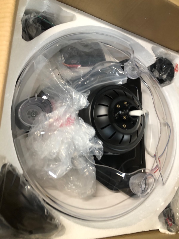 Photo 4 of * light not functional * sold for parts/repair *
POCHFAN Retractable Ceiling Fan with Lights Remote Control, 42 Inch Black 