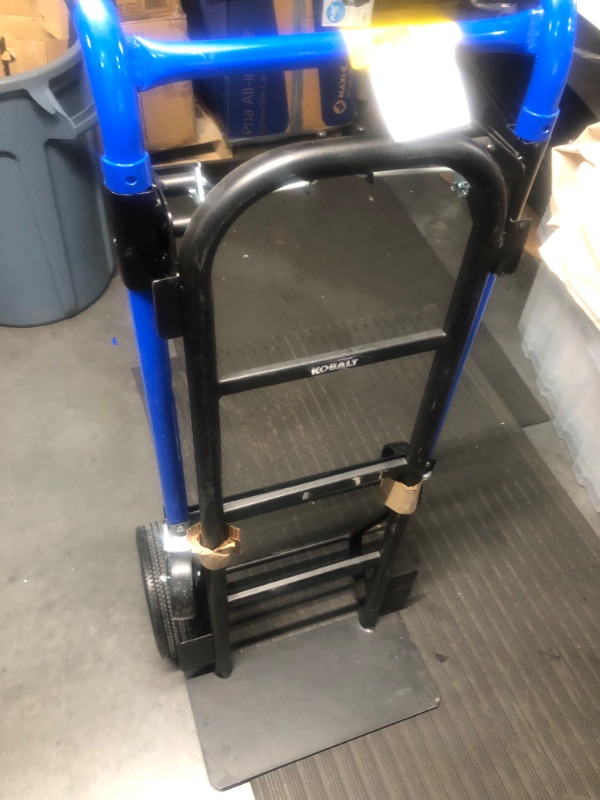 Photo 1 of **MISSING WHEEL**
Kobalt 4 N 1 Convertible Hand Truck in Black | 3715300