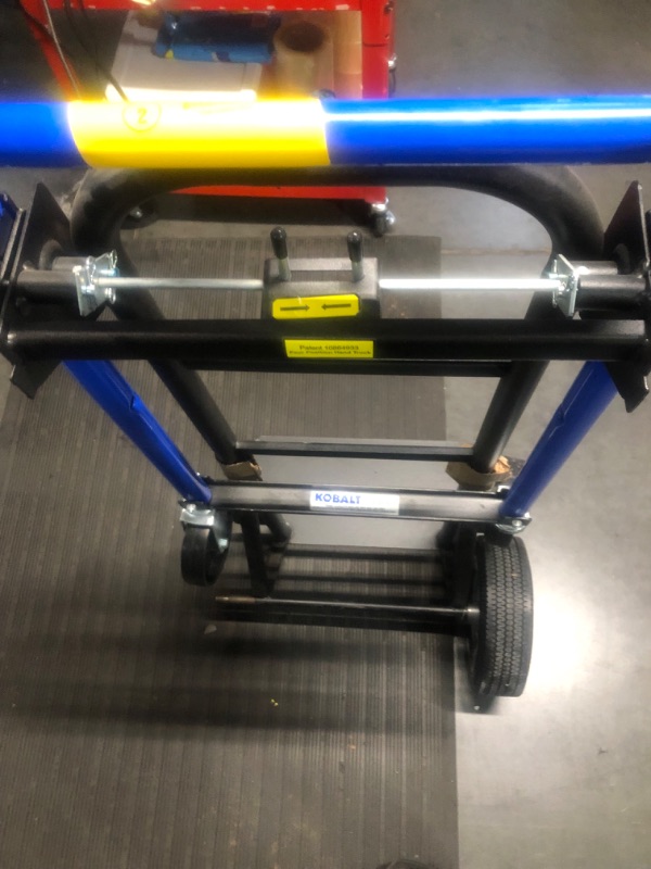 Photo 1 of **MISSING WHEEL**
Kobalt 4 N 1 Convertible Hand Truck in Black | 3715300
