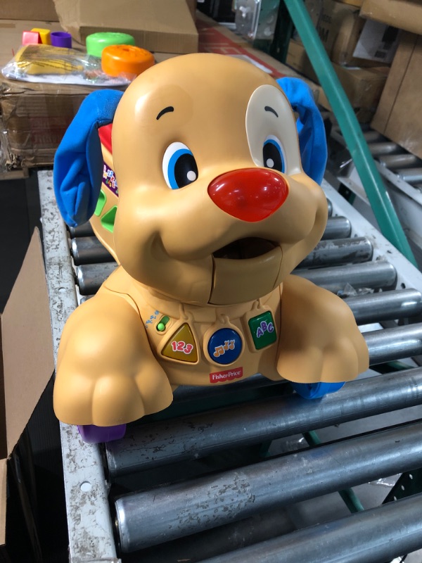 Photo 4 of (USED-Missing parts) Fisher-Price Laugh & Learn Stride-to-Ride Puppy