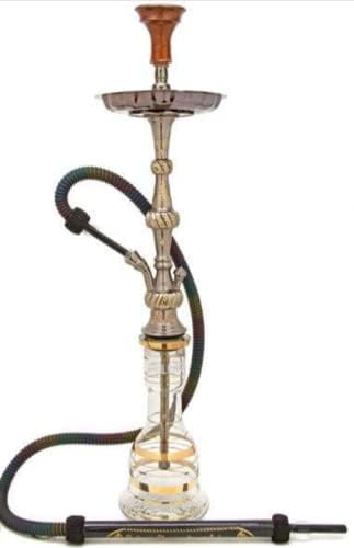 Photo 1 of (Stock photo for reference only) Khalil Mamoon Messi Egyptian Hookah Set (Silver)