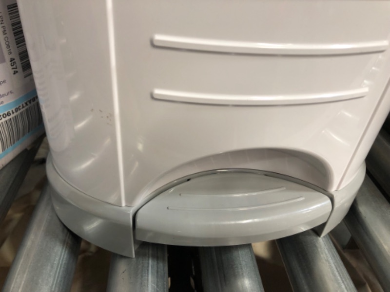 Photo 1 of Dekor Classic Hands-Free Diaper Pail | White