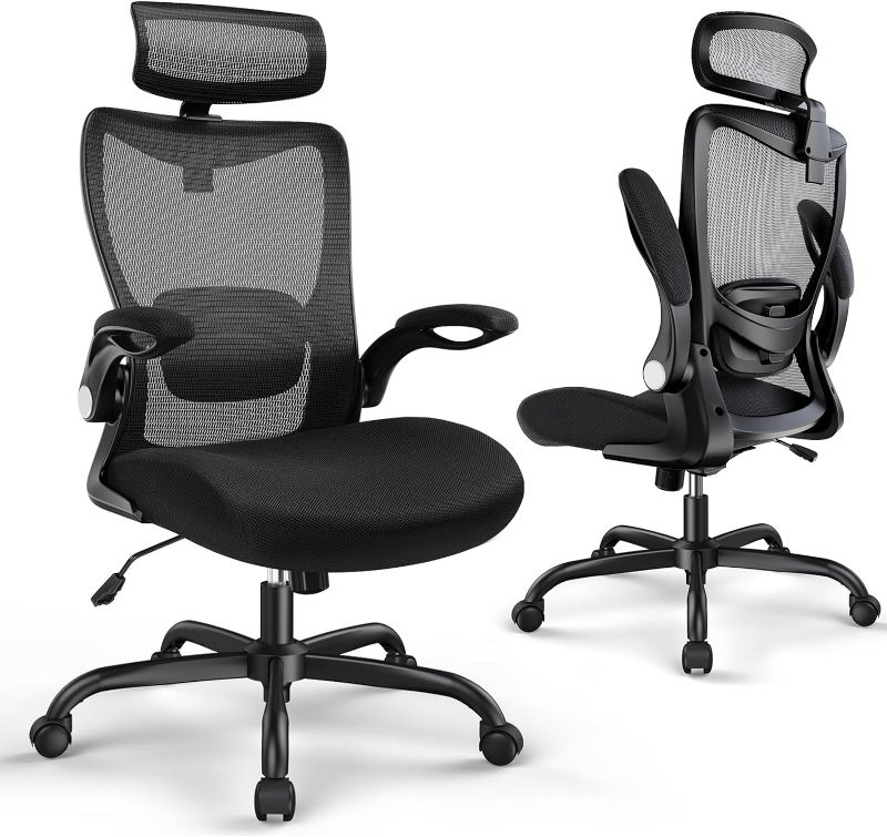 Photo 1 of (STOCK PHOTO FOR REFERENCE ONLY) Office Chair, Grey with lumbar support