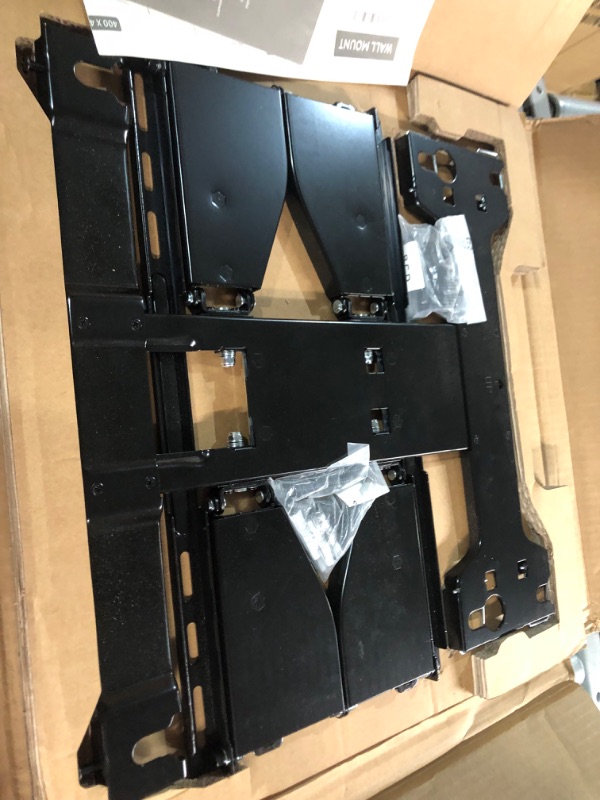 Photo 2 of **MISSING HARDWARE**
SAMSUNG Full Motion Slim TV Wall Mount, Fits 56”- 75” TVs, Black