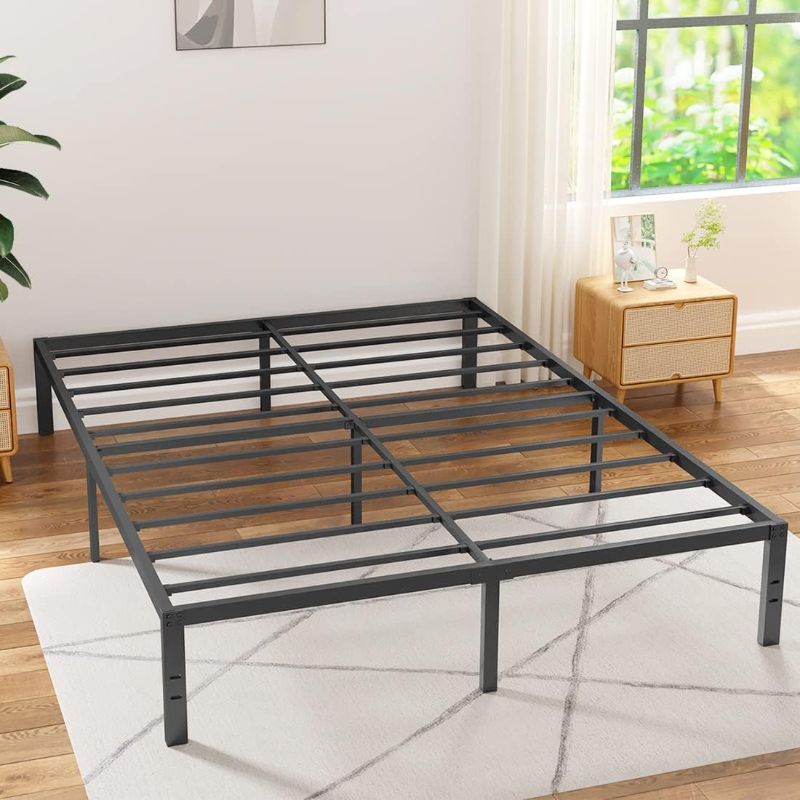 Photo 1 of (Stock photo for reference only-see notes) California King Steel Bed Frame, Black
