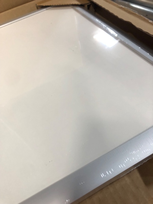 Photo 2 of U Brands Magnetic Dry-Erase Board, 17'' x 23'', Silver Aluminum Frame