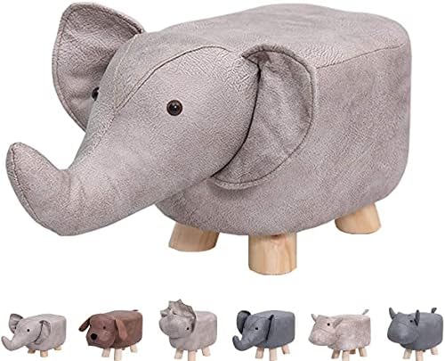 Photo 1 of (STOCK PHOTO FOR REFERENCE - DIFFERENT ANIMAL/STYLE) Critter Sitters, kids ottoman storage, Grey Pig design