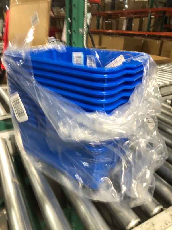 Photo 2 of (READ NOTES)Morcte 8-Pack Washing Basin Dish Pan, 16 Quart Large Plastic Wash Basin, Blue