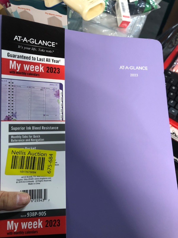 Photo 2 of AT-A-GLANCE 2023 Weekly & Monthly Planner, 8-1/2" x 11", Large, Beautiful Day, Lavender (938P-905) Beautiful Day 2023 Old Edition