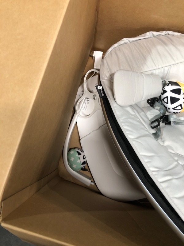 Photo 5 of 4moms MamaRoo Multi-Motion Baby Swing, Bluetooth Baby Swing with 5 Unique Motions, Grey