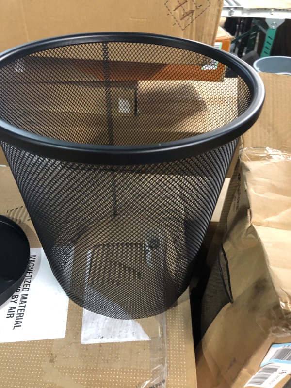 Photo 4 of **SEE NOTES..Brookstone BKH1460Metallic Mesh Wastebasket for Office & Home, Open Top, Under 