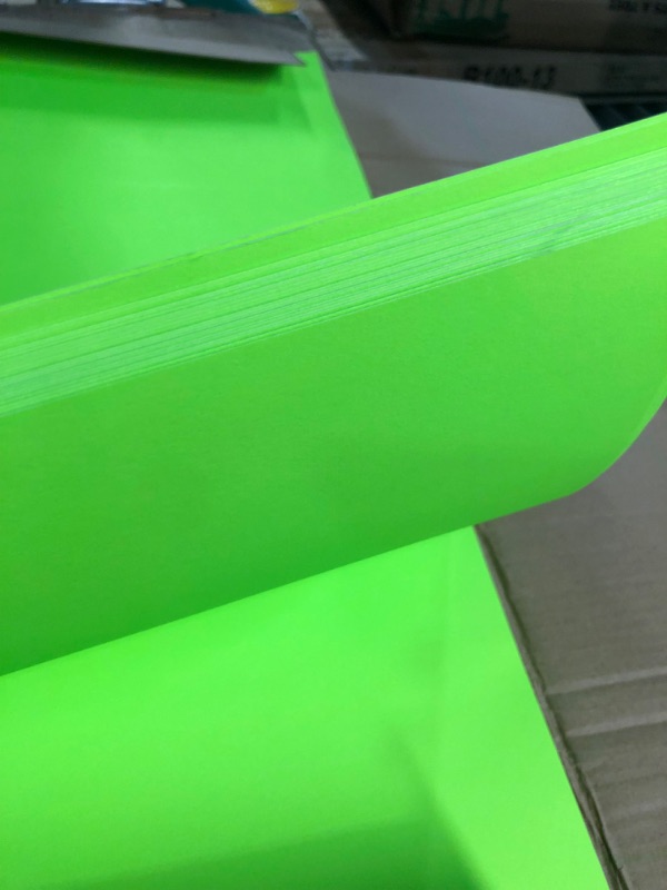 Photo 2 of BAZIC 22" X 28" Fluorescent Green Poster Board (Case of 25)