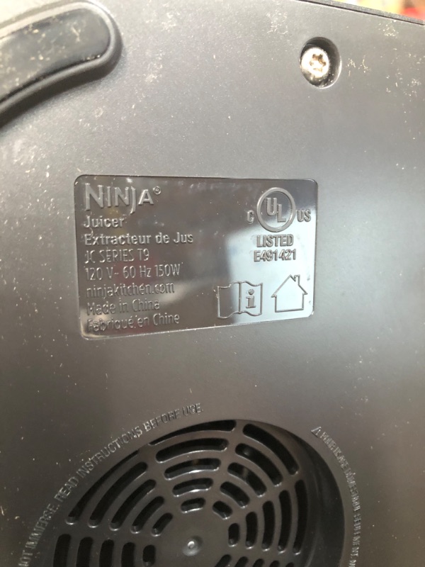 Photo 4 of * item sold for pats only * 
Ninja JC151 NeverClog Cold Press Juicer,