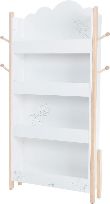 Photo 1 of ***ALL HARDWARE MISSING - FOR PARTS - CANNOT BE ASSEMBLED***
labebe - Baby Bookshelf, Wooden, White/Brown, (6"W23.22L"47.24H)