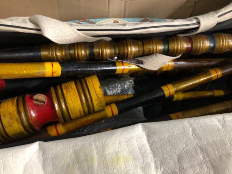 Photo 4 of ***DAMAGED - SEE NOTES***
Heavy Duty Vintage Wooden 4 Player Croquet Set - Includes Bonus Carrying Case!