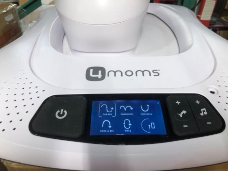 Photo 2 of 4moms MamaRoo Multi-Motion Baby Swing, Bluetooth Baby Swing with 5 Unique Motions, Grey