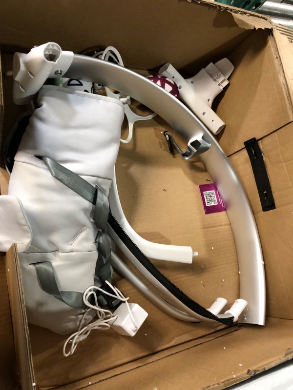 Photo 1 of 4moms MamaRoo Multi-Motion Baby Swing, Bluetooth Baby Swing with 5 Unique Motions, Grey