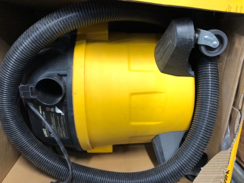 Photo 2 of DEWALT 9 Gallon Wet/Dry VAC, Heavy-Duty Shop Vacuum with Attachments, 5 Peak HP, with Blower Function, DXV09PA, Yellow