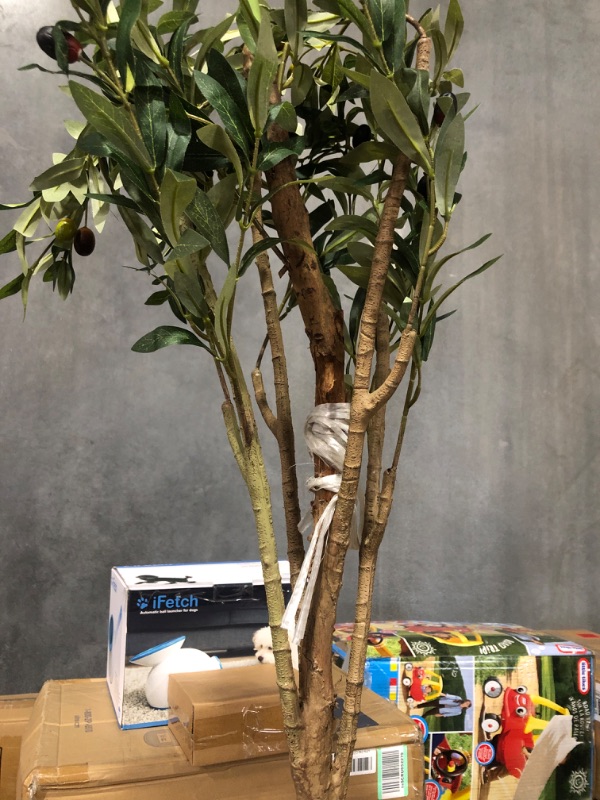 Photo 4 of * item used * see all images *
Kazeila Artificial Olive Tree 3FT Tall Faux Silk Plant for Home Office Decor Indoor Fake Potted Tree 